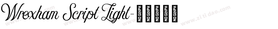 Wrexham Script Light字体转换